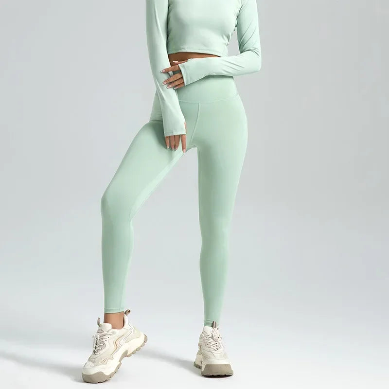 Y2K Seamless Gym Leggings S 3Xl High Waist Booty