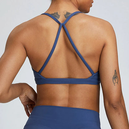 Sexy Scrunch Sports Bra Gym Top Women Running Back