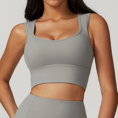 Hearuisavy Backless Vest Woman Push Up Yoga Clothing Gym