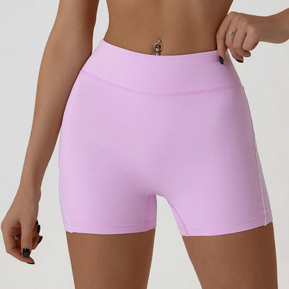 Hgc Womens Sports Shorts Gym High Waist Hip Lifting