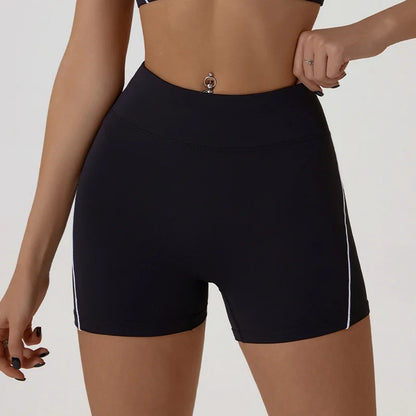 Hgc Womens Sports Shorts Gym High Waist Hip Lifting
