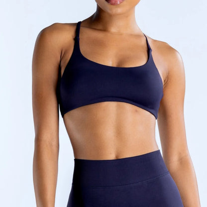 Dynamic Twist Back Bra High Support Sports Top Women