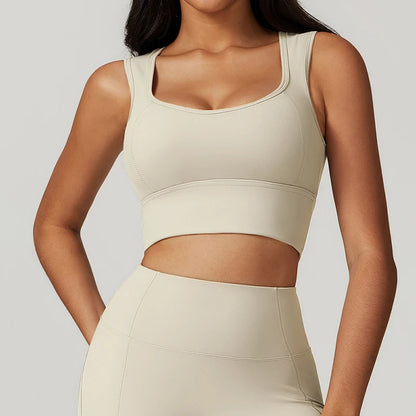 Hearuisavy Backless Vest Woman Push Up Yoga Clothing Gym