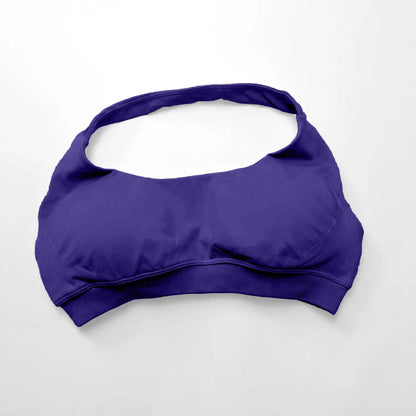 Women Seamless Halter Sports Bra High Support Impact Push