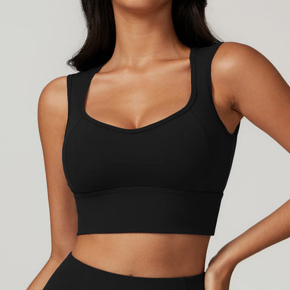 Hearuisavy Backless Vest Woman Push Up Yoga Clothing Gym