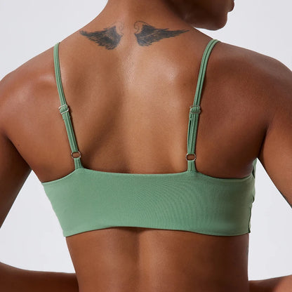Hearuisavy Sports Bra Push Up Gym Top Women Yoga