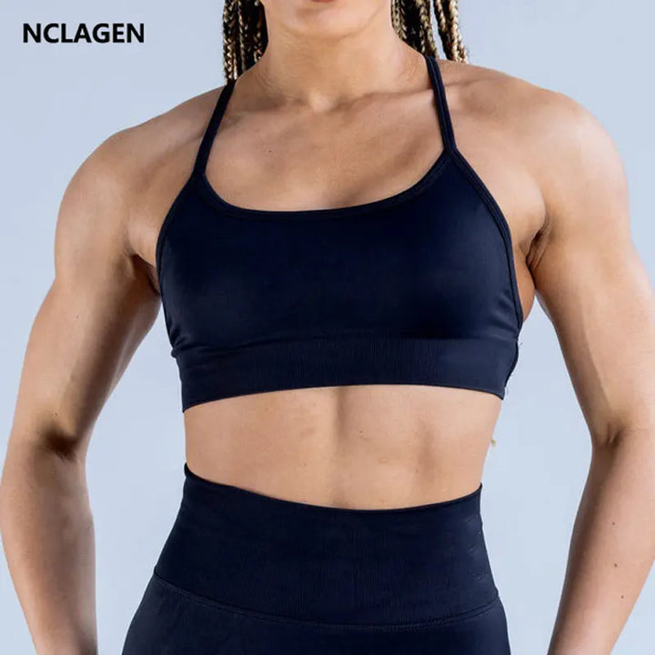Dynamic Backless Sports Bra High Impact Fitness Underwear Back
