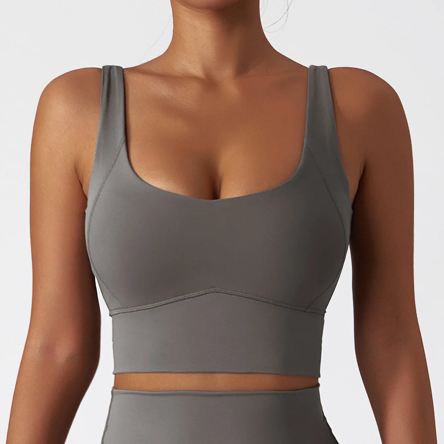 Comfort Skinfriendly Sports Bra With Chest Pad Tank Top