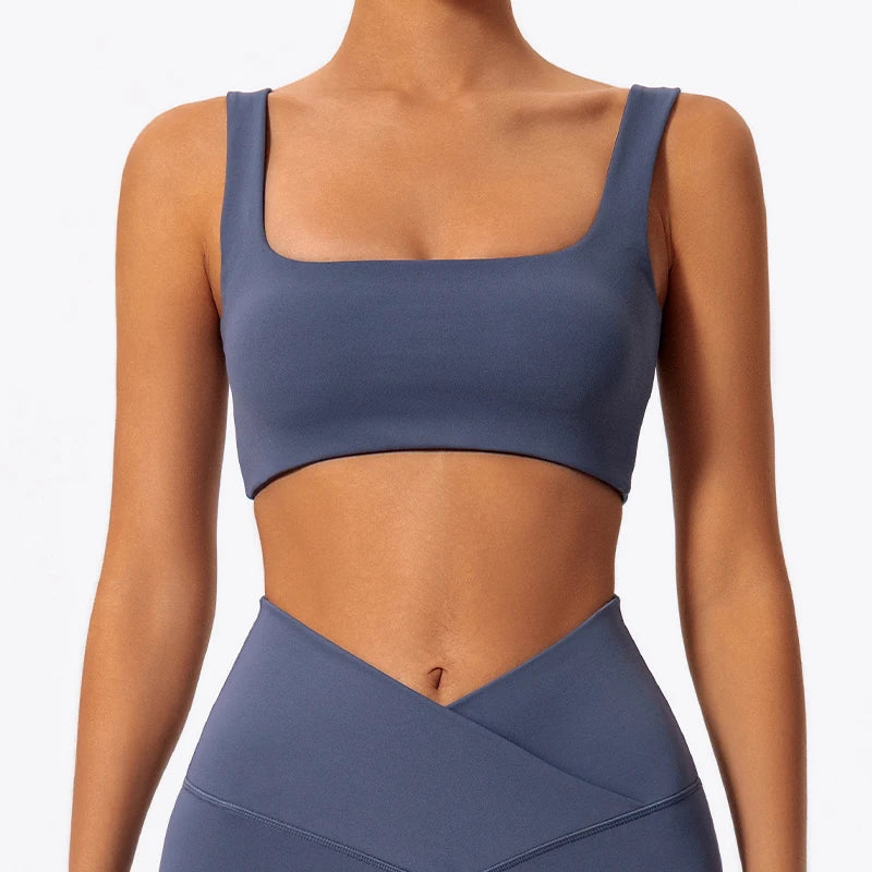 Hearuisavy High Quality Sports Bra Push Up Impact Gym