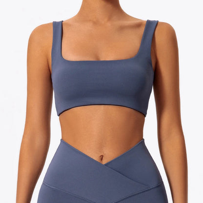 Hearuisavy High Quality Sports Bra Push Up Impact Gym