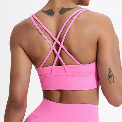 Push Up Sports Bra Gym Top Women Yoga Clothing