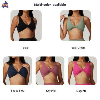 Hbc Breathable Quick Dry Yoga Bras Shockproof Padded Gym