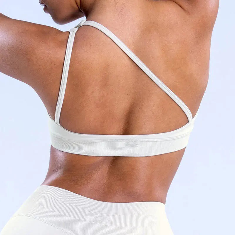 Hgc Impact Asymmetric Sports Bra Gym Top Woman High