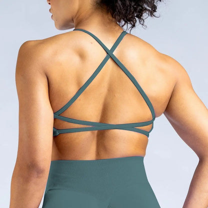 Dynamic Backless Sports Bra High Impact Fitness Underwear Back