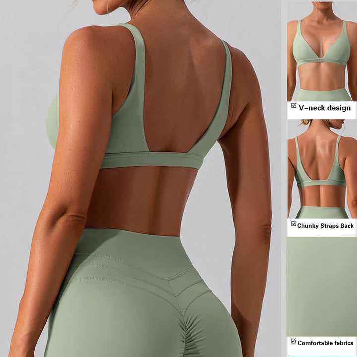 Hearuisav High Quality Sports Bra Sexy Gym Top Women