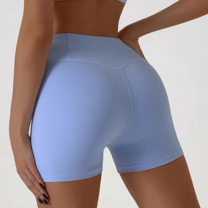 Hgc Womens Sports Shorts Gym High Waist Hip Lifting
