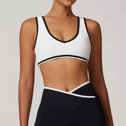 Hearuisavy Casual Yoga Top Running Underwear Breathable Workout Brassiere