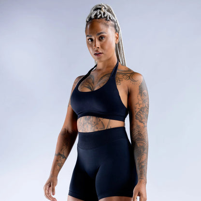 Hot High Impact Halter Top Womens Sports Bra Push