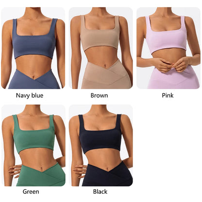 Hearuisavy High Quality Sports Bra Push Up Impact Gym