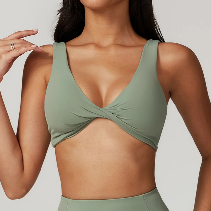 Hbc Sexy Beautiful Back Fitness Yoga Bra Cross V