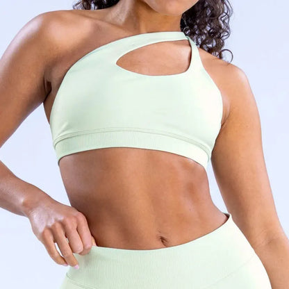 Hgc Impact Asymmetric Sports Bra Gym Top Woman High