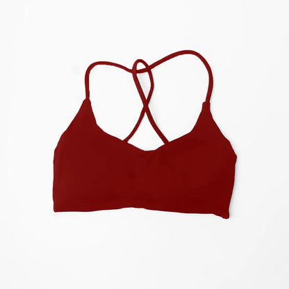 Dynamic Twist Back Bra High Support Sports Top Women