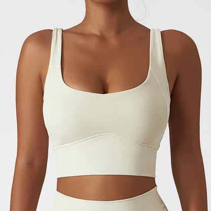 Comfort Skinfriendly Sports Bra With Chest Pad Tank Top