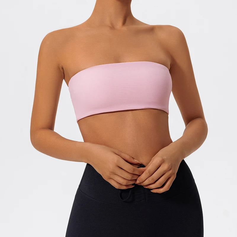 Hearuisavy Casual Sports Bra Gym Wrapped Chest Underwear Women