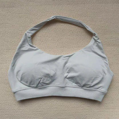 Hbc Womens Sports Bra High Impact Halter Top Push