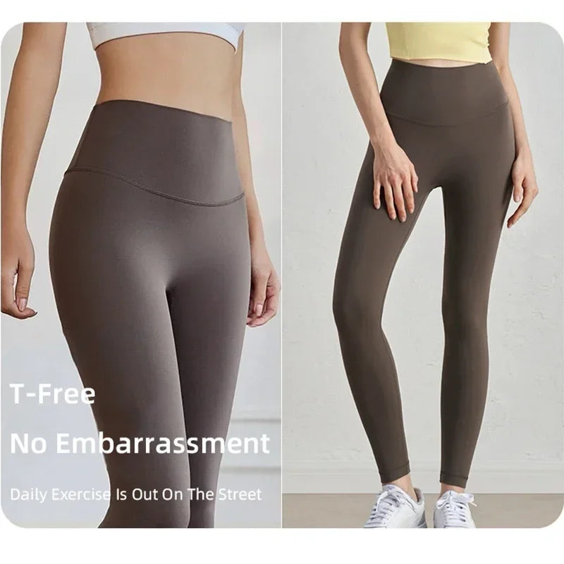 High Waist Naked Feeling Leggings Women Fitness Running Yoga