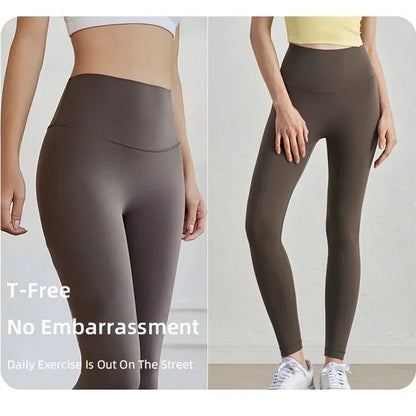 High Waist Naked Feeling Leggings Women Fitness Running Yoga
