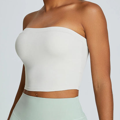 Hearuisavy Sports Tube Top Bra Women Quick Dry Yoga
