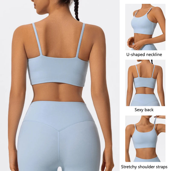 Hearuisavy Ultra Soft Fabrics Sports Bra Gym Top Women
