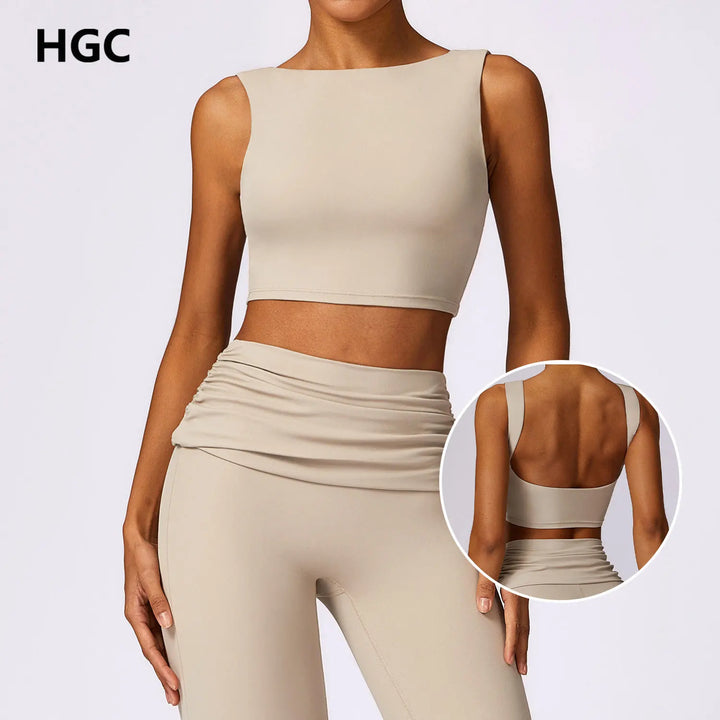 Hgc Sports Bra Gym Women High Support Impact Open
