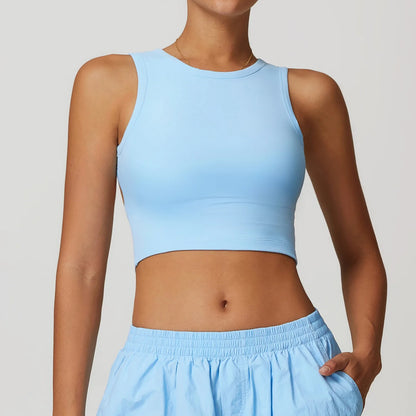Hearuisavy Backless Bra Quick Dry Yoga Clothes Running Shockproof