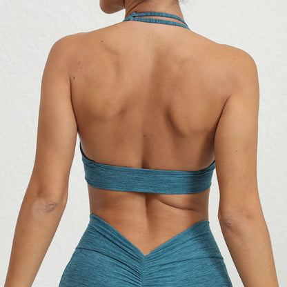 Backless Sports Bra Women Gym Top Fitness Yoga Clothes
