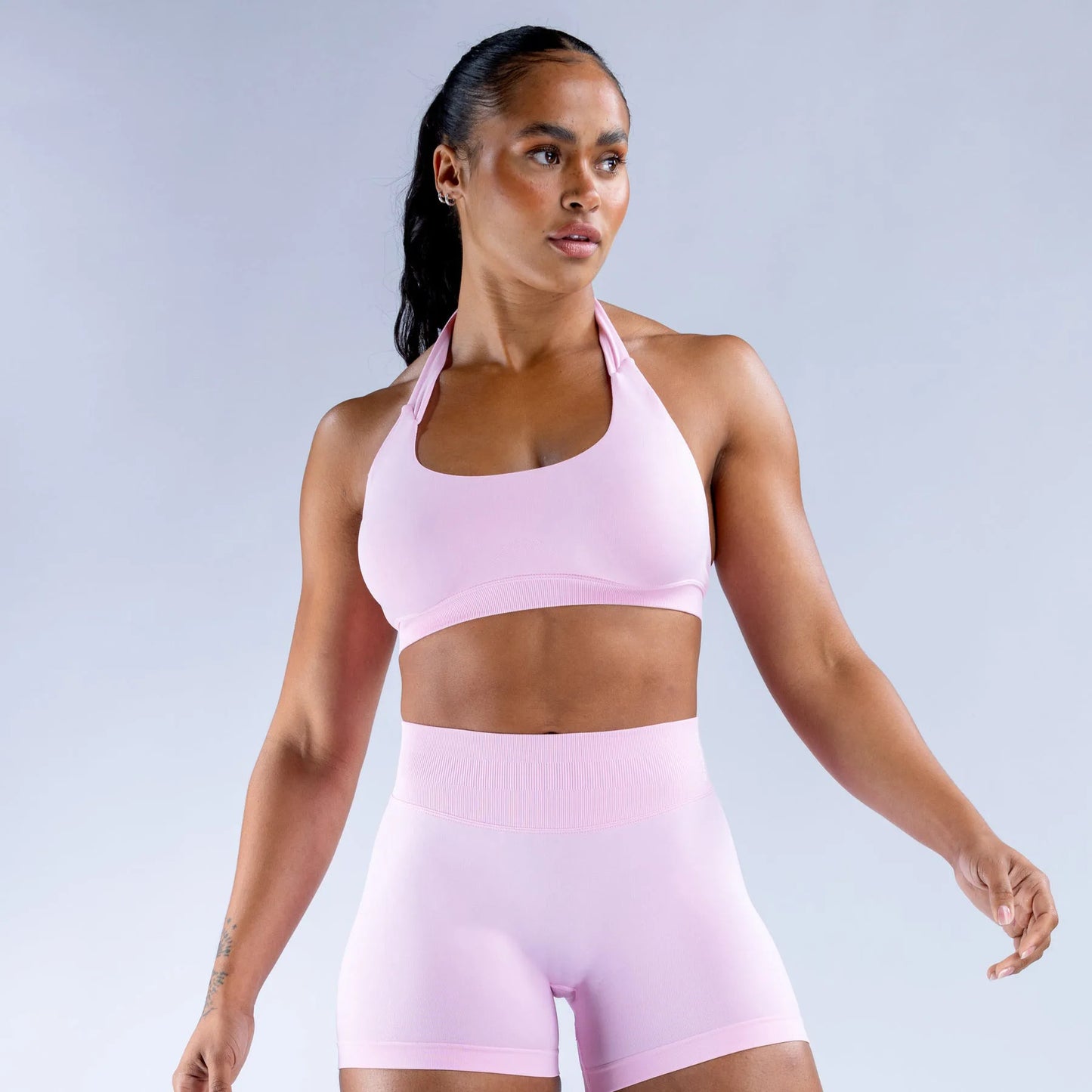 Hot High Impact Halter Top Womens Sports Bra Push