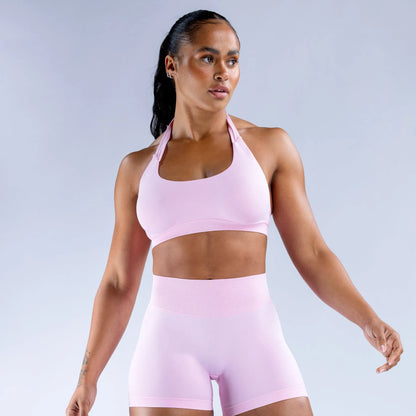 Hot High Impact Halter Top Womens Sports Bra Push