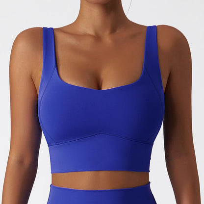 Comfort Skinfriendly Sports Bra With Chest Pad Tank Top