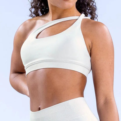 Hgc Impact Asymmetric Sports Bra Gym Top Woman High