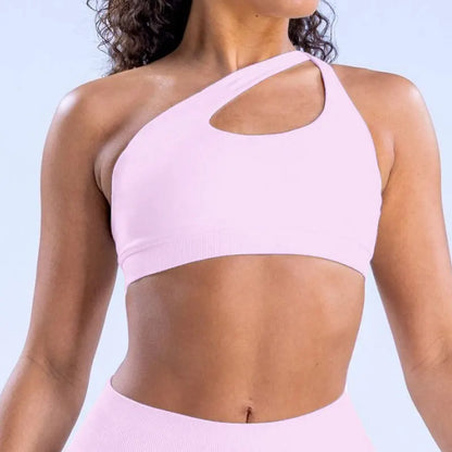 Hgc Impact Asymmetric Sports Bra Gym Top Woman High