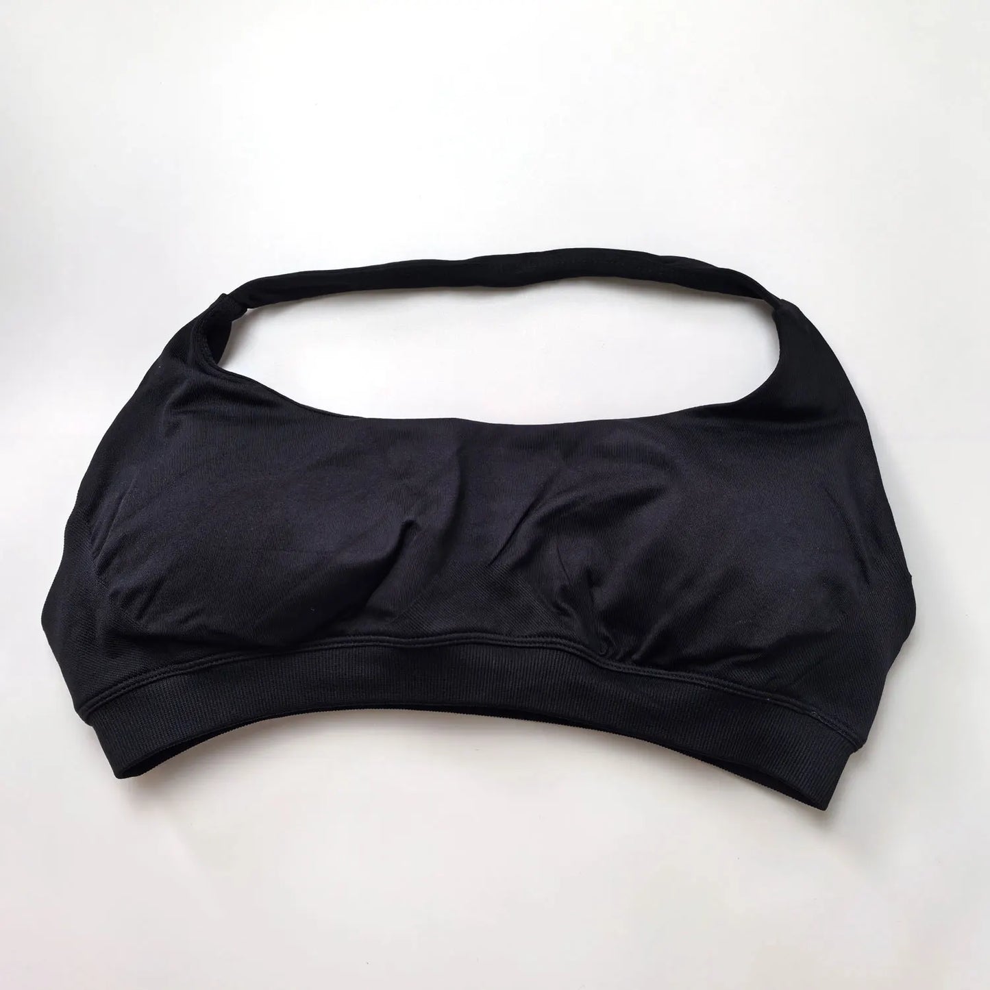 Women Seamless Halter Sports Bra High Support Impact Push