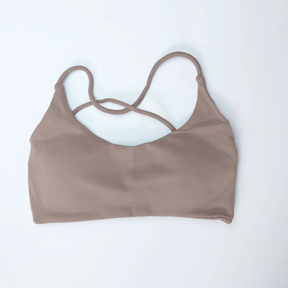 Dynamic Twist Back Bra High Support Sports Top Women