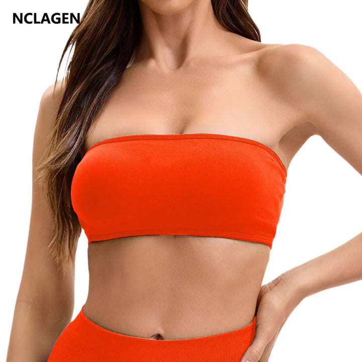 Impact Backless Bandeau Stylish Sports Bra
