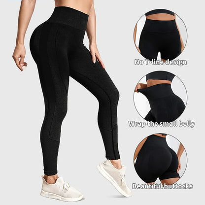 Yoga Sport Women Fitness Seamless Workout Leggings Fashion Push