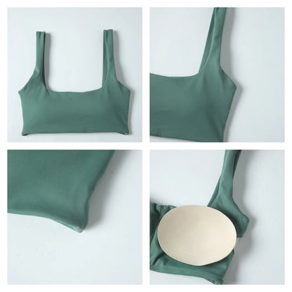 Hearuisavy High Quality Sports Bra Push Up Impact Gym