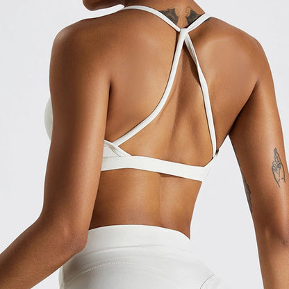 Sexy Scrunch Sports Bra Gym Top Women Running Back
