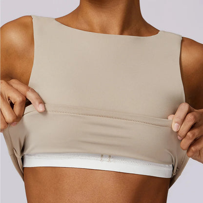 Hgc Sports Bra Gym Women High Support Impact Open