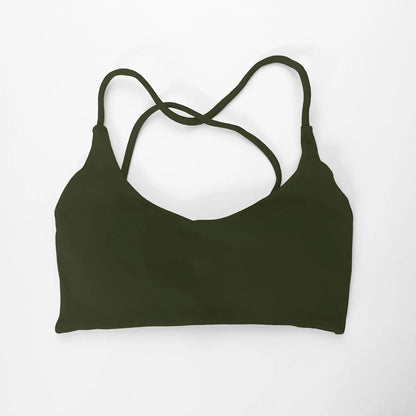 Dynamic Twist Back Bra High Support Sports Top Women