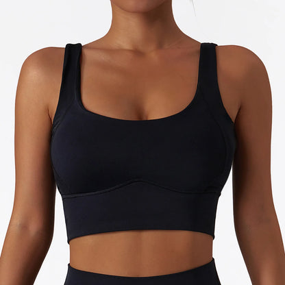 Comfort Skinfriendly Sports Bra With Chest Pad Tank Top